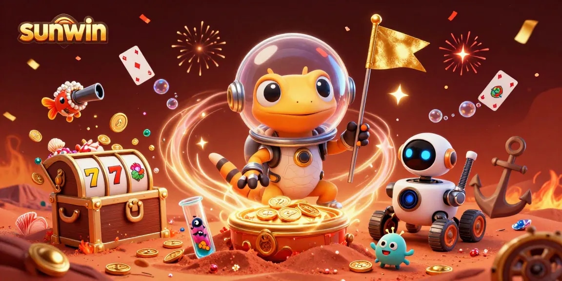 Experience thrilling action and vibrant energy at sunwin's golden casino on Mars.