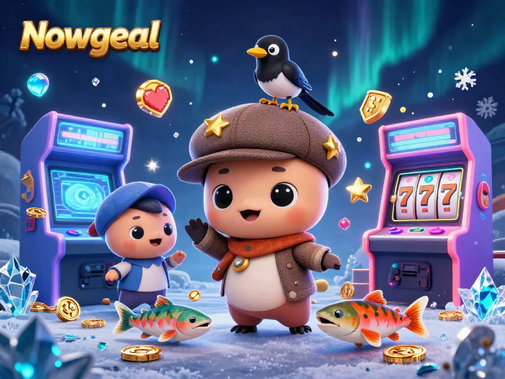 Nowgoal enhances the excitement with live scores, animated characters, and casino gaming symbols.