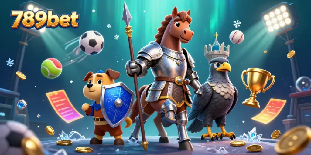 Win big with 789bet's thrilling casino games and sports betting actions featuring vibrant characters.