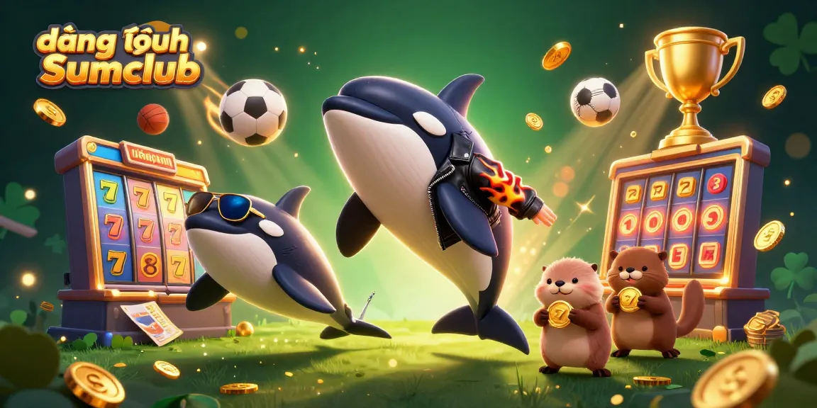 Join the excitement with đăng nhập Sumclub, where cartoon orca and friends enjoy thrilling slot games!