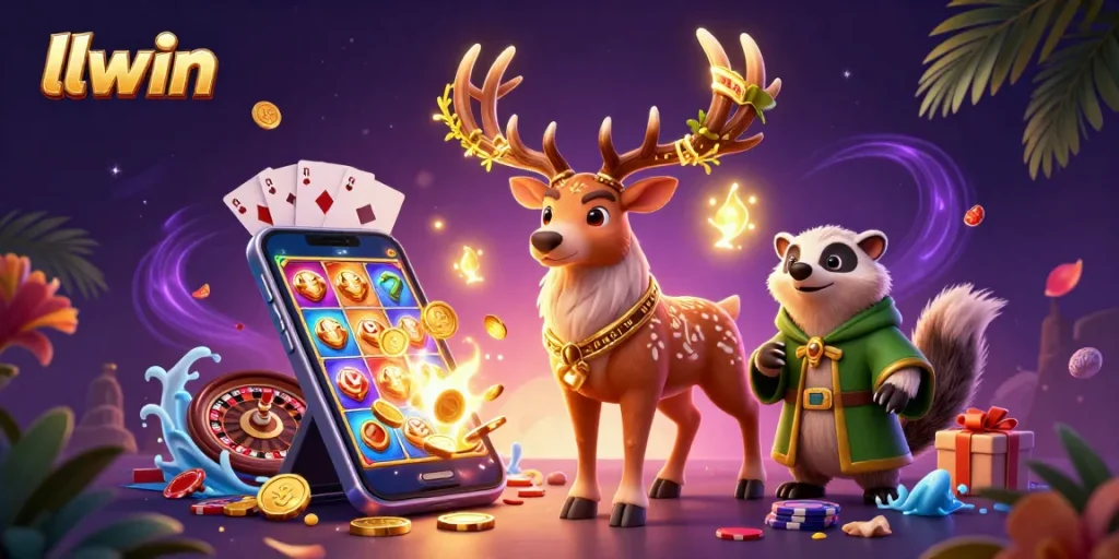 Experience winning moments at llwin with vibrant 3D casino elements and enchanting characters.