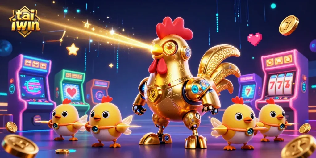 Experience high-stakes fun as you play tai iwin with vibrant slot elements in an energetic digital scene.