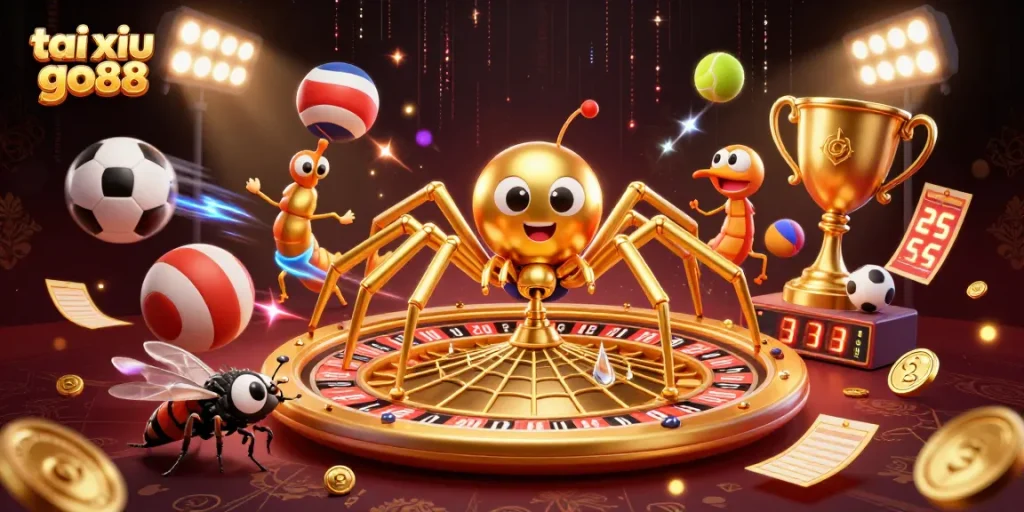 Engage in the thrilling game of tai xiu go88, where players place strategic bets amidst dynamic casino elements.
