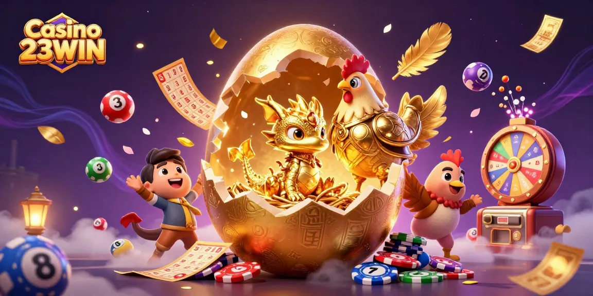 Experience Casino 23WIN's vibrant gaming scene featuring dynamic characters and engaging elements.