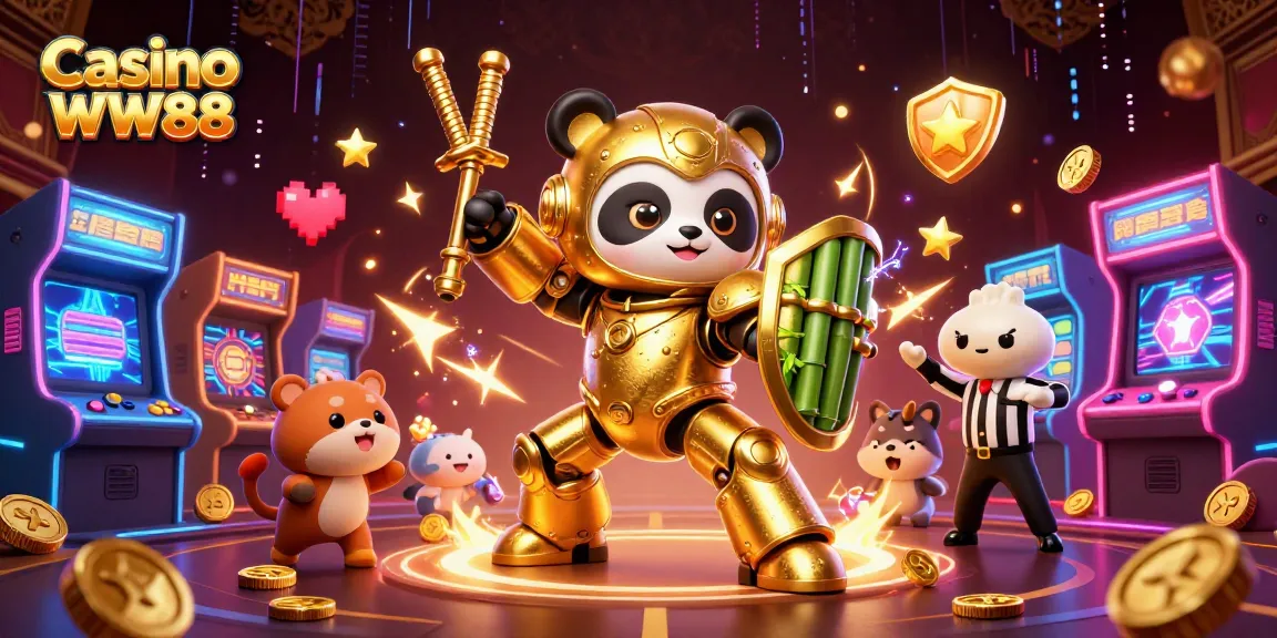Immerse in the dynamic atmosphere of Casino WW88 with an advanced gaming scene featuring vibrant animations and lively characters.