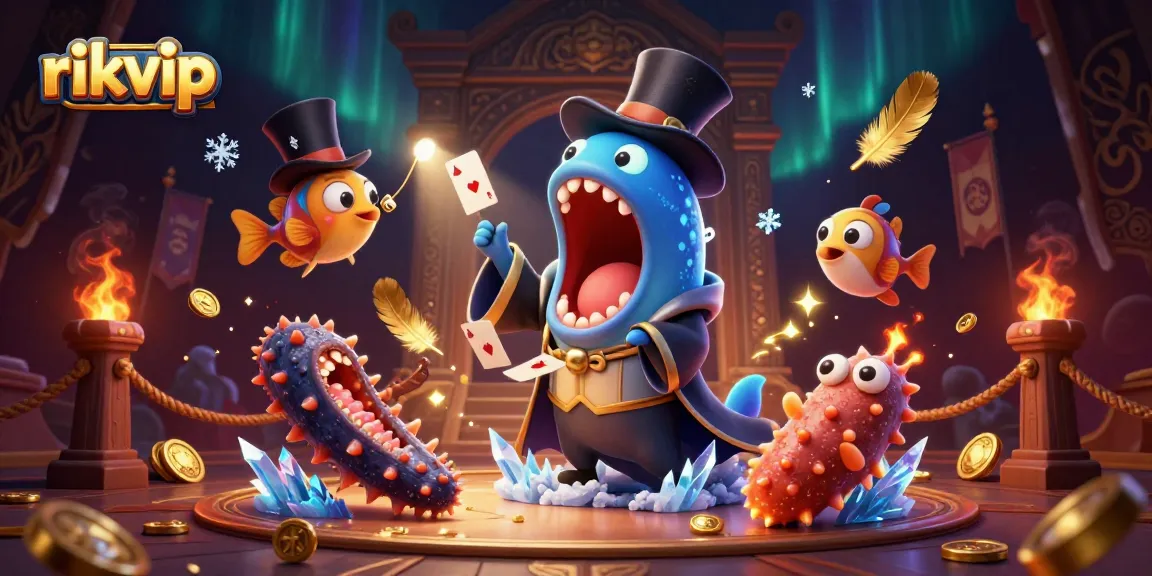 Experience the thrill of rikvip with an enchanting underwater magic show featuring unique characters.